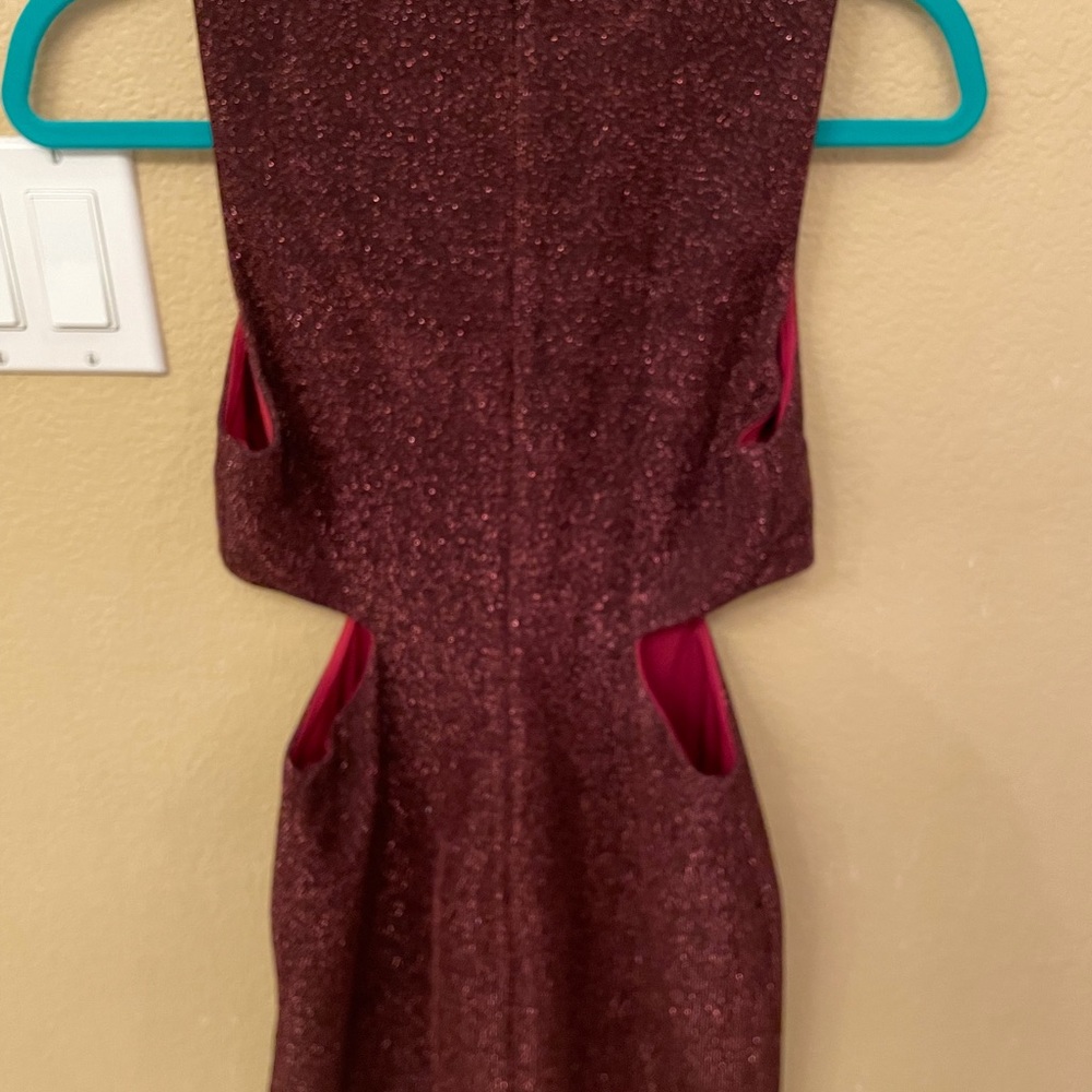 Asymmetrical dress, perfect for the coming holidays.